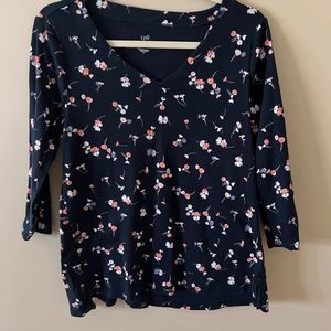 J Jill knit top - size medium - 3/4 sleeves